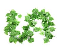 NUOBESTY 12 Pièces Décor Suspendu Rotin Artificiel Plante Artificielle Fausses Plantes Guirlande De Feuilles De Vigne Décoration De Mariage Plantes Vertes Fausse Feuille Lierre