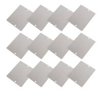 NUOBESTY 12 Pièces Feuille de Mica pour Micro-ondes Argentée, Isolant et Retardateur de Flamme, Accessoire de Remplacement pour Appareils Cuisine
