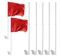 NUOBESTY 12 pièces Flag Holder Plastic Car Window Flagpoles Easy Install Vehicle Nation Festival Flag Support