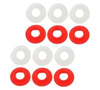 NUOBESTY 12 pièces Joint Étanchéité pour Bouteille Swing Rondelle Bouchon Anti-fuite Compatible Bouteilles Bières et Boissons Joint de Remplacement Rouge et Blanc