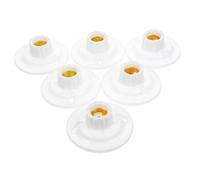 NUOBESTY 12 pièces Light Bulb Socket Holder Flame Retardant Lamp Base For Ceiling Wall Table Lamps Easy Installation