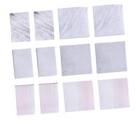 NUOBESTY 12 Pièces Notes Autocollantes Portables Marbre Créatif Bloc Notes Mémo Pratique pour Étudiants et Bureau