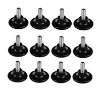 NUOBESTY 12 Pièces Patins Réglables Antidérapants pour Protection de Sol PE pour Chaises Tables Accessoires de Mobilier Antidérapants