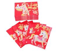 NUOBESTY 120 Pièces Lucky Money Packets Spring Festival Cartoon Design Chinese Year Hong Bao For Wedding Family Gifting