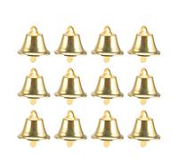 NUOBESTY 120 Pièces Pendentif Sapin De Noel Ornements d'arbre De Noël Miniatures Cloches Traîneau Noël Cloches Bricolage pour Couronne Petites Clochettes Sonnette Métal La Mariée