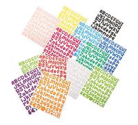 NUOBESTY 12feuilles Autocollants De Lettres Chiffres Stickers Alphabet Numeriques Pour Scrapbooking Décalcomanies Lettres Chiffres Soi-même