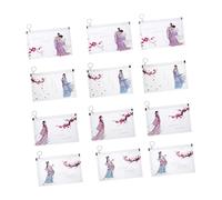 NUOBESTY 12pièces Pochettes De Rangement Transparentes à Fermeture Éclair Pour Masques Lot De Pochettes De Rangement à Fermeture Éclair Pour Couvre-visage