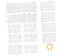 NUOBESTY 13pièces Moules à Clés Silicone pour Clavier Mécanique DIY Modèles Créatifs Et Réutilisables Fabrication De Keycaps Nettoyage Facile Couleurs Aléatoires