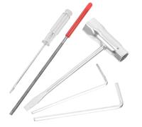 NUOBESTY 14 Pièces Kit de Réglage de Carburateur pour Tronçonneuse, Outil de Réglage du Carburateur de Tronçonneuse, Acier et PP, Léger, Résistant la Déformation, avec Clé Hexagonale,