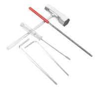 NUOBESTY 14 Pièces Kit D'outils pour Tronçonneuse, Jeu de Tournevis Carburateur pour Tronçonneuse et Scie sur Perche, Acier PP, Léger, Résistant la Déformation, avec Clé Hexagonale, Lime,
