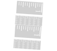 NUOBESTY 14 Pièces Modèle D'échelle De Règle Modèle De Règle De Mesure Pochoir à Échelle Réutilisable Pochoir Pour Courbe De Croissance Modèle De Règle Pour Enfants Blanche Plastique