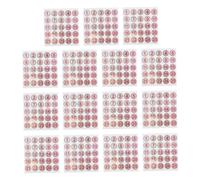 NUOBESTY 15 Feuilles Étiquettes Amovibles avec Chiffres Rouges pour Identifier Vos Gobelets Lors de Fêtes et