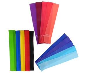 NUOBESTY 15 Pièces Bandes Élastiques, TPE Coloré, Garçon Fille | Assistance à Concentration, du Bruit en Salle, Usage Maison et Étude, pour Thérapeutes