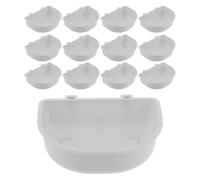 NUOBESTY 15 Pièces Gamelle Suspendue pour Chat et Furet, Alimentation Eau | PP Hygiénique, Usage en Pension et Exposition, Convient aux Chatons, Volontaires, Montage Simple