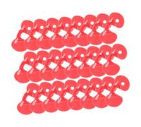 NUOBESTY 150 Lunettes Anti-Bagarres pour Poulets en Plastique Rouge Œillères Compactes pour Coqs et Faisans Accessoires d'Élevage pour Volailles Protégeant les Combats