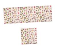 NUOBESTY 16 Feuilles Hawaï Stickers Autocollants temporaires Autocollant De Tatouage Étanche stickers pour Fille Décalque De Pvc