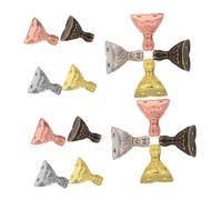 NUOBESTY 16 pièces Jewelry Box Replacement Legs Retro Style Metal Furniture Feet for Cabinets Vintage Decorative Table Support with Floor-Friendly Polished Finish