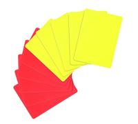 NUOBESTY 16 Pièces Rouge et Jaune Cartes D’Arbitre de Football Format | Kit Professionnel pour Matchs Officiels et Tournois, Usage Joueurs, Standard Fiable, Accessoires de Jugement