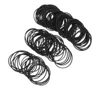NUOBESTY 1600 Pièces Élastique Robuste, Élastiques Noirs, Caoutchouc, Haute Élasticité, 4cm, pour Classement de Dossiers, Bureau et École, Organisation de Papeterie, Noir