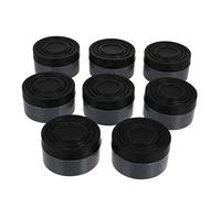 NUOBESTY 16Pièces Tapis de Protection Antivibrations pour Linge et Réfrigérateur Antidérapants Noir pour Appareils Ménagers