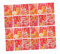 NUOBESTY 180 Pièces Enveloppes Rouges Chinoises Année Cheval Carton Mignon Pochettes Lai See pour An Chinois Fête Printemps