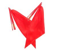 NUOBESTY 2 Ensembles Accessoires de Danse pour Garçon et Filles avec Baguettes Rouges en Plastique et Mouchoirs en Soie pour Spectacles Scène et Gymnastique, Améliorant L'esthétique