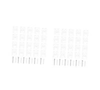 NUOBESTY 2 Ensembles Agrafe de Miroir Clips de retenue Miroir Clips de Support de Miroir en Verre Clip de Fixation Clips de Miroir Pinces à Miroir Clips Suspendus Miroir Plastique