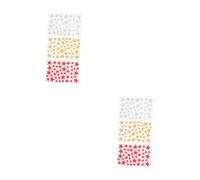 NUOBESTY 2 Ensembles Autocollants Décoratifs Étoilés Lot De Stickers Repositionnables Pour Décoration Intérieure Pour Personnaliser Votre Espace 3 Feuilles*2
