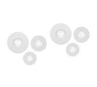 NUOBESTY 2 Ensembles Bobine De Machine À Broder Accessoires De Couture Fil De Couture Fournitures pour Machines À Coudre Capuchons De Porte-Bobine Robustes Plastique Blanche 3 Pièces * 2