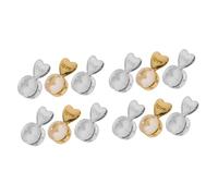 NUOBESTY 2 ensembles Bouchons De Colle De Rechange Pour Boucles D'Oreilles Love Fermoirs De Boucles D'Oreilles En Forme De Cœur Fermoirs De Boucles D'Oreilles 6 pièces * 2