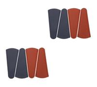 NUOBESTY 2 Ensembles Couverture En Cuir De Ciseaux Accessoire De Rangement Pour Ciseaux Étui En Cuir Pour Tondeuses À Fil Peigne Housse Pour Sécurité 4 Pièces * 2