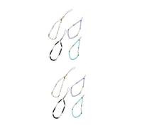 NUOBESTY 2 Ensembles Lanière De Téléphone Perlé Argile Polymère De Vert Noir Blanc Corde Perte Pour Téléphone Et Appareil Photo Accessoire Pratique Et Décoratif 4 Pièces * 2