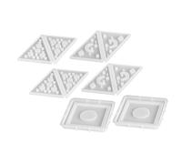 NUOBESTY 2 Ensembles Moules Silicone pour Bougeoirs Pyramide Résistants Chaleur Flexibles et Durables pour Résine Cire et Projets DIY pour Décorations de Table et Événements