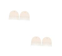 NUOBESTY 2 Ensembles Outils De Tricot Écharpe Laine Écharpe en Laine Tricotin Peignes À Queue De Rat Peigne Démêlant Outils De Tissage en Bois Peignes en Dents De Scie en Bois 2 Pièces * 2