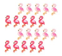 NUOBESTY 2 Ensembles Resin Bijoux Flamingo Accessoires Décor De Coque De Téléphone Fait À La Main Ornement Flamant Rose Charmes De Couverture De Téléphone Bricolage Résine 40 Pièces * 2