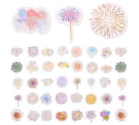 NUOBESTY 2 Ensembles Stickers Décoratifs Colorés de Feux Artifice Autocollants Créatifs pour Téléphone Ordinateur Portable Carnets Scrapbooking et Planificateurs Stickers