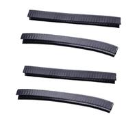 NUOBESTY 2 Paires Bande de Protection Pare-Chocs en Silicone Noir pour Bord de Planche de Skateboard, Installation Facile, Étanche Design en Rainure en U, Accessoire pour Planche de Skate