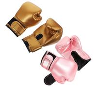 NUOBESTY 2 Paires Moufles de Boxe pour Tout-Petits, PU Cuir et Mousse