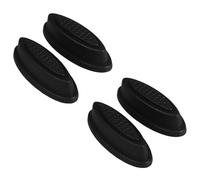 NUOBESTY 2 Paires Pieds de Rechange Latéraux en Plastique pour Valise Support Renforcé Pièces de Réparation Résistantes pour Bagages Accessoires pour Roues de Valise Installation