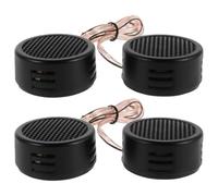 NUOBESTY 2 Paires Tweeter de Portière de Voiture Dôme Compact | Installation Facile, Format Peu Encombrant, Aigus Puissants, pour Portes et Systèmes Audio de Véhicule