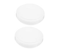 NUOBESTY 2 Pièces Abat Jour Plastique pour Plafonnier de Remplacement Rond Couvre Lampe Décoratif pour Cuisine et Salle de Bain Design Moderne et Élégant