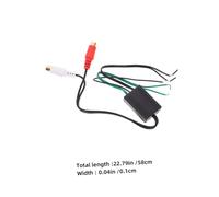 NUOBESTY 2 Pièces Adaptateur Câble Audio Haut Parleur avec Potentiomètre Convertisseur Sortie Ligne pour Autoradio et Amplificateur Facile pour Systèmes Audio Voiture et Maison