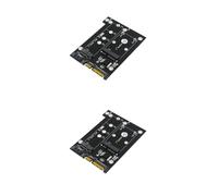 NUOBESTY 2 Pièces Adaptateur vers Convertisseur Double Port pour SSD Msata et Compatible avec Tous Les Ports Facile à Utiliser sans Installation de Logiciel