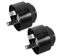 NUOBESTY 2 Pièces Alarme de continu Alarme d'équipement Buzzer du Panneau de Commande Sonnerie d'alarme Sonnerie de sirène continu électronique Buzzer Compact Plastique Noir