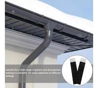 NUOBESTY 2 pièces Amortisseur de Bruit pour Gouttière Réducteur Réglable Silence pour Drainage Pluvial Compatible Divers Types de Caniveaux Durable et Imperméable