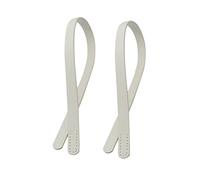 NUOBESTY 2 Pièces Anse de Sac à Main PU Cuir Lot de Bandes Remplaçables pour Tote Bag Accessoire Pratique pour Femmes Diy Pouch Beige