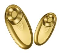 NUOBESTY 2 Pièces Assiettes à Trempettes Ovales en Acier Inoxydable 304, Grosse et Petite Taille, Plats de Service pour Sauces et Collations, Utilisables en Maison et Réutilisable