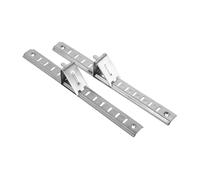 NUOBESTY 2 pièces Barres de Support Étagère Acier Inoxydable pour Réfrigérateur et Congélateur Barres Réglables et Fixations Robustes pour Cabinet Shelf Support Bar Freezer Ladder Bar