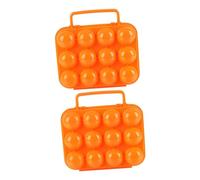 NUOBESTY 2 Pièces Boîte à Œufs de Camping pour Œufs Étui de Voyage Portable Boîte de Transport Plateau de Rangement Extérieur