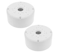 NUOBESTY 2 Pièces Boîte de Jonction Étanche Blanche pour Support Caméra Base Multipoints avec Gestion Intégrée des Câbles Conception Aérodynamique pour Installation Extérieure Sécurisée et